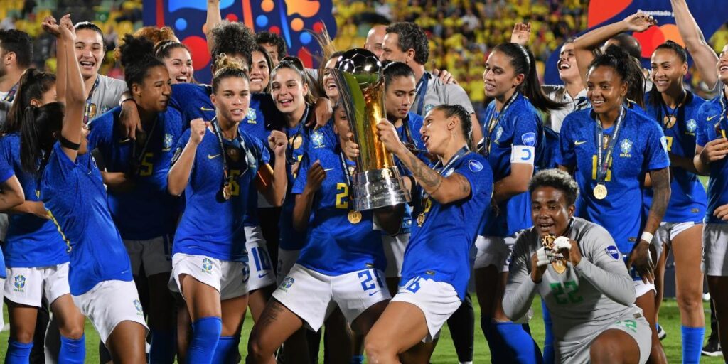 Geyse, campeona de la Copa América con Brasil