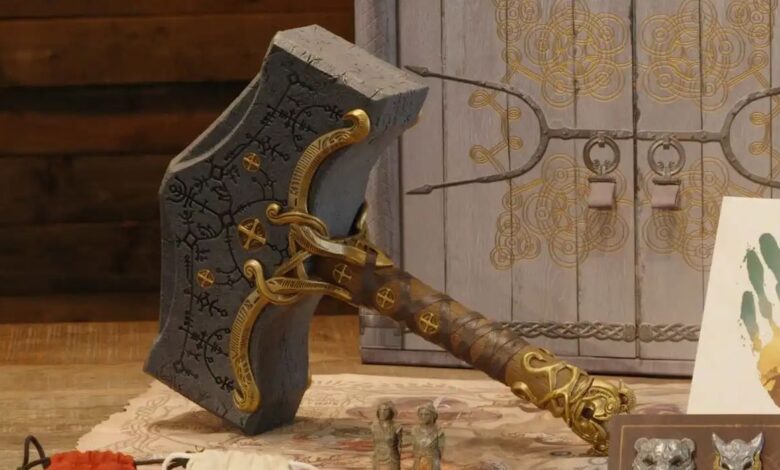GoW Ragnarök's Collector's Edition insinúa a Kratos empuñando a Mjolnir