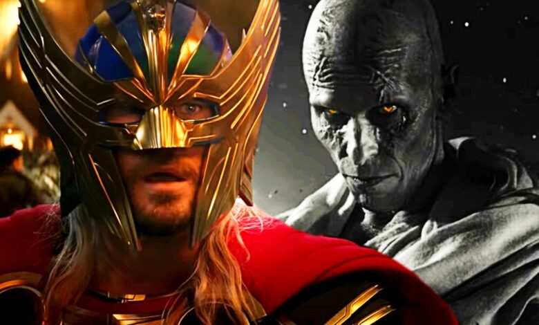Gorr se burla de Thor sobre sus fracasos en el nuevo tráiler de Love & Thunder
