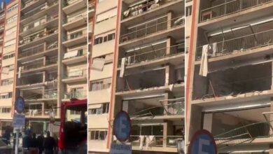 Impresionante explosión de un edificio en Montevideo: hay 7 heridos y varios pisos destruidos