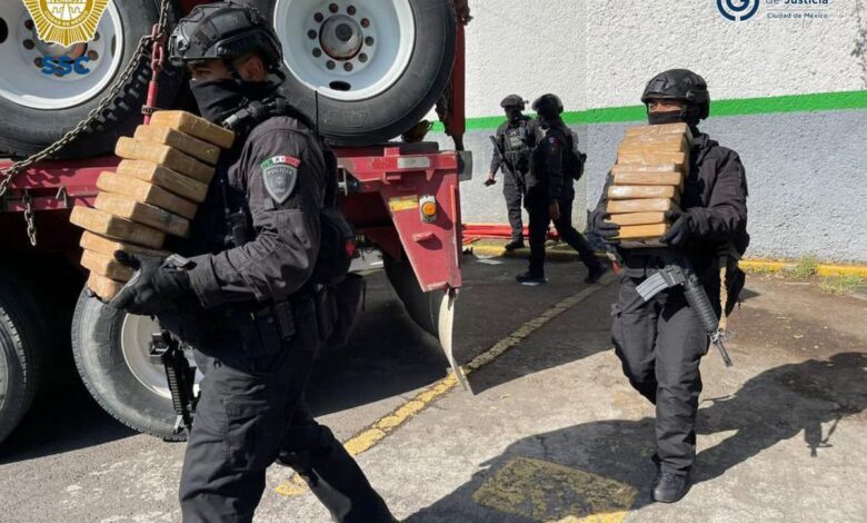 Incautadas 1,6 toneladas de cocaína, el mayor decomiso en la historia de Ciudad de México