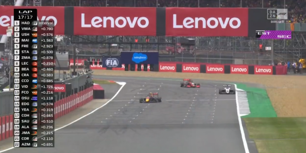 Isack Hadjar avisó de su victoria