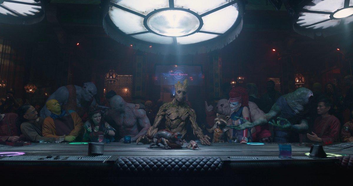 James Gunn revela la escena eliminada de “La última cena de Groot” de First Guardians of the Galaxy