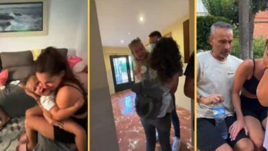 Jennifer Lara retransmite, en directo y desolada, como la policía se lleva a su hija