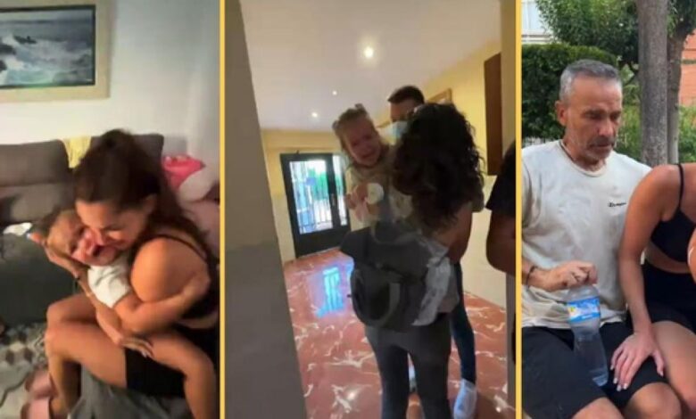 Jennifer Lara retransmite, en directo y desolada, como la policía se lleva a su hija