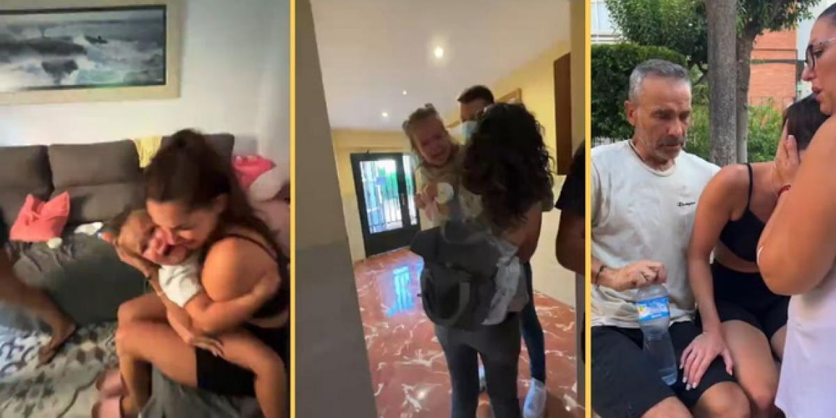 Jennifer Lara retransmite, en directo y desolada, como la policía se lleva a su hija