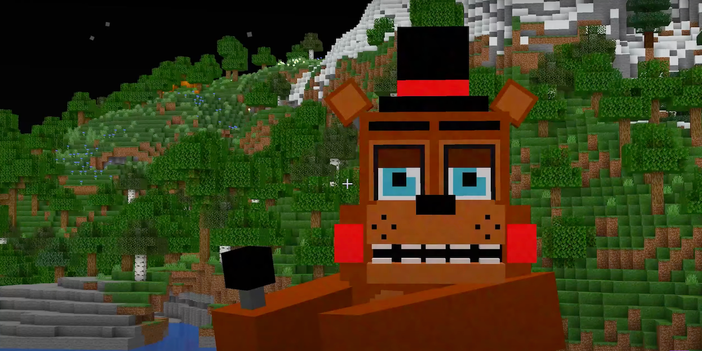 Jugador de Minecraft convierte mobs en personajes pixelados de FNAF