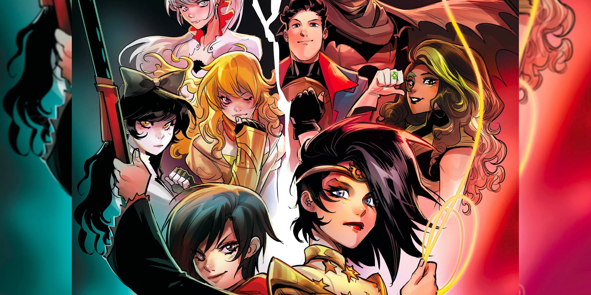 Justice League RWBY Crossover Movie anunciada en el logotipo de primera vista