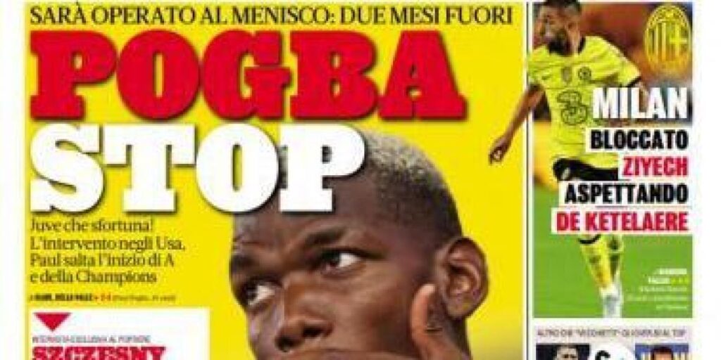 La lesión de Pogba puede ser más grave de lo inicialmente previsto