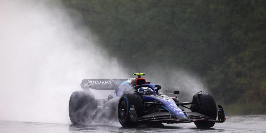 La lluvia se suma a la fiesta antes de la pole y Latifi lidera