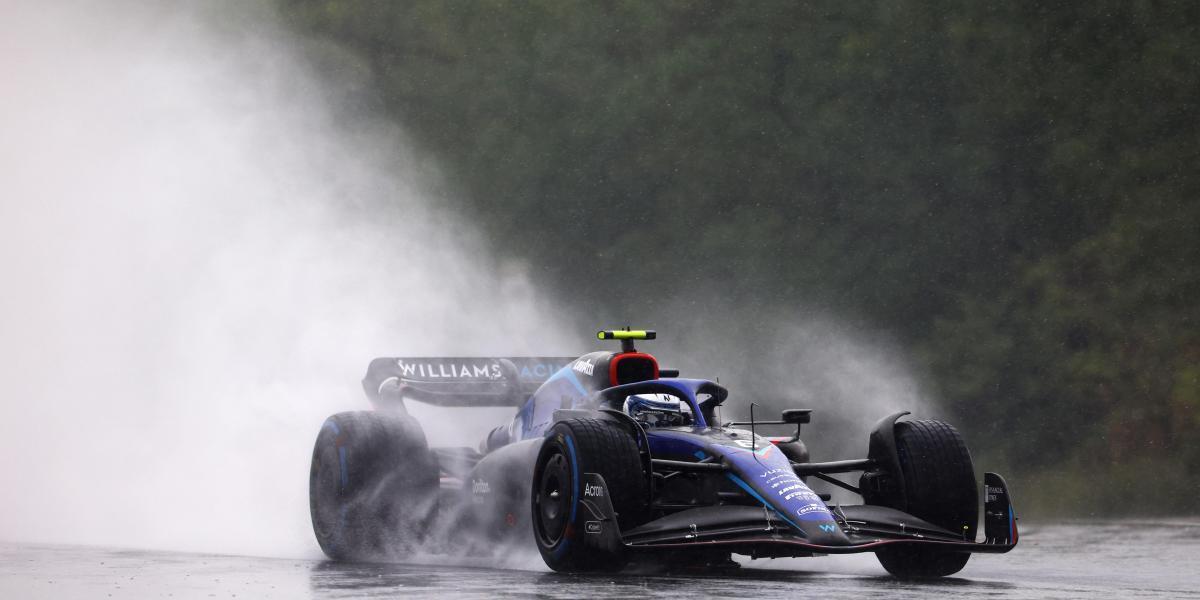 La lluvia se suma a la fiesta antes de la pole y Latifi lidera