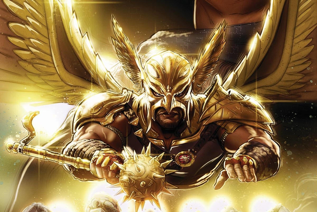 La vista previa del cómic Black Adam Tie-In revela nuevos detalles de Hawkman y JSA