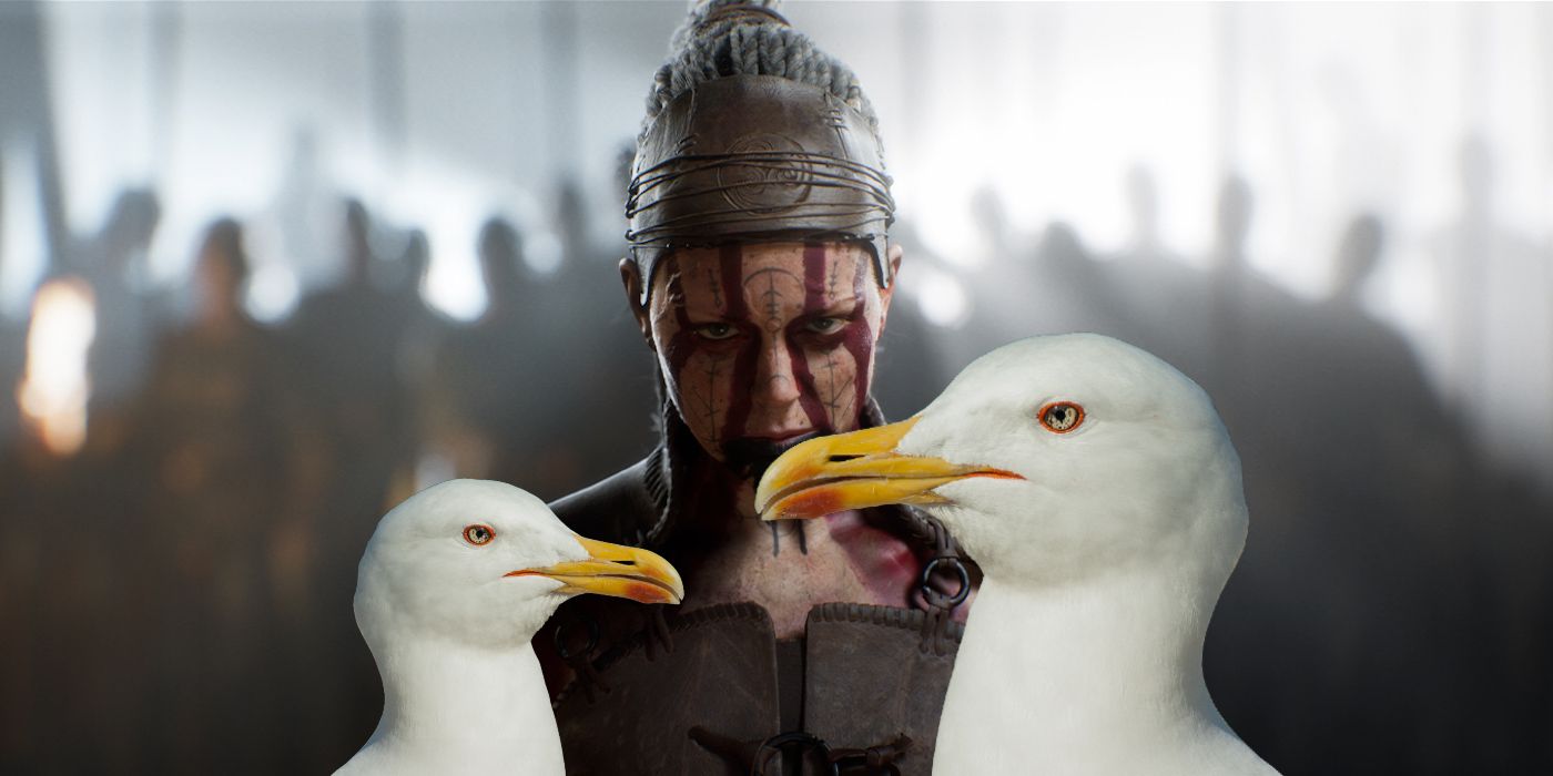 Las imágenes de desarrollo de Hellblade 2 revelan una simulación precisa de caída de pájaros