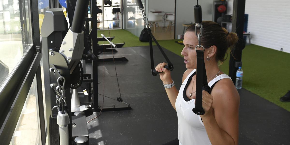 Las imágenes del entrenamiento de Laia Codina, jugadora del Barça