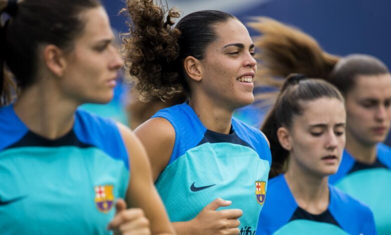 Las imágenes del entrenamiento del Barça femenino