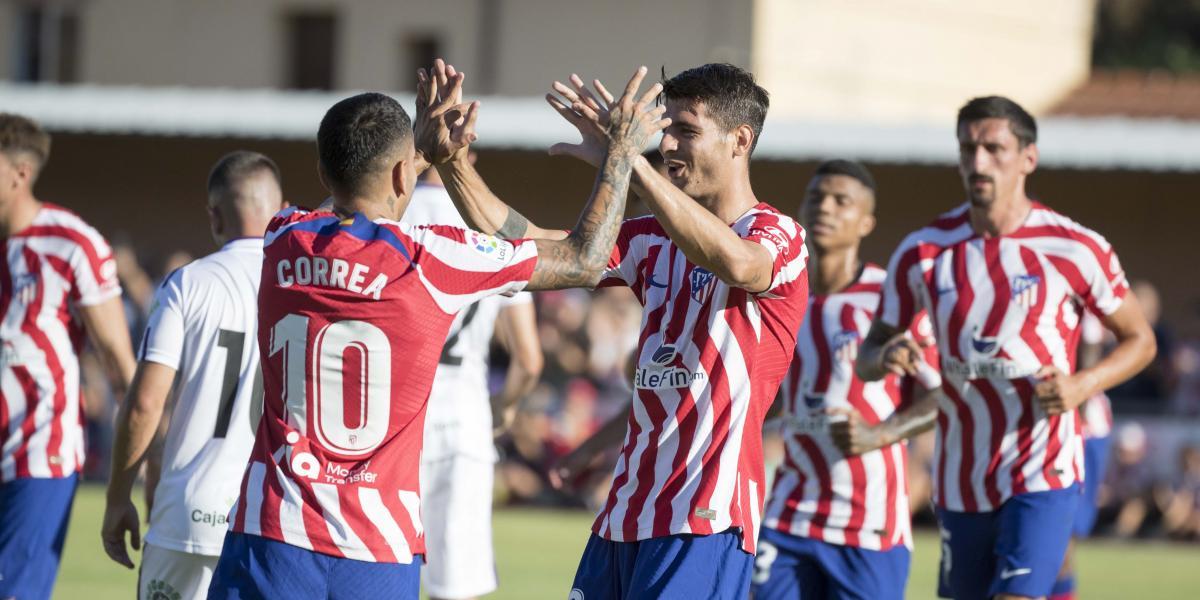 Las imágenes del sobresaliente estreno del Atlético en pretemporada