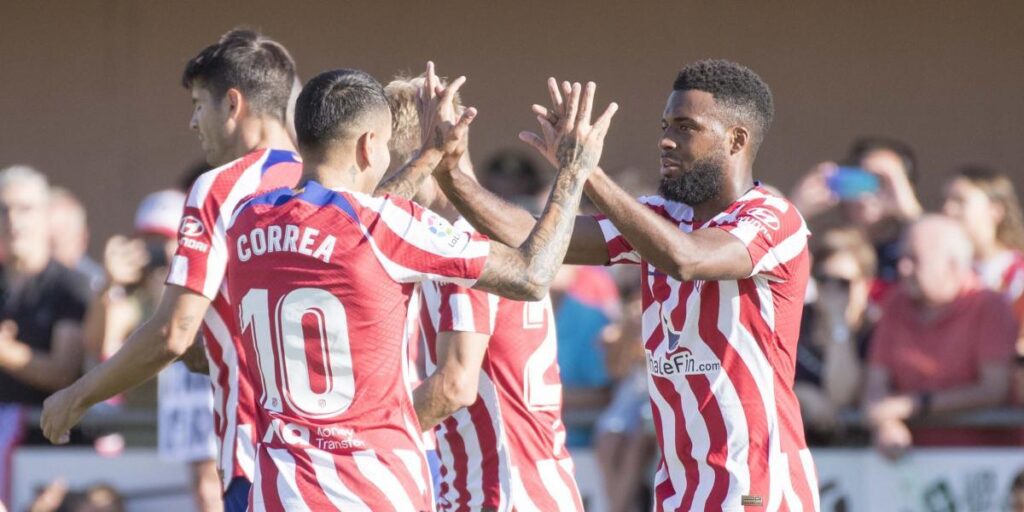 Lemar inauguró la pretemporada del Atlético con un golazo y una reivindicación