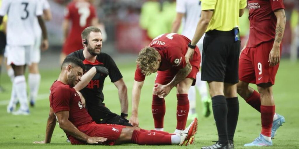 Lesión grave en el Liverpool antes del duelo ante el City