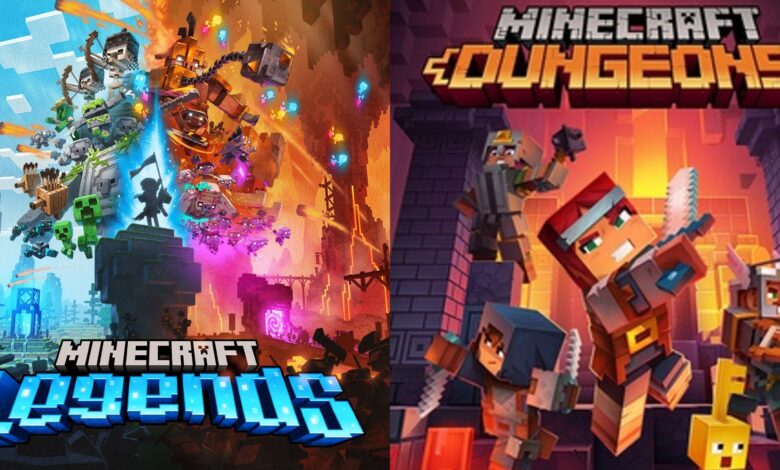 Leyendas de Minecraft vs. Minecraft Dungeons: qué spin-off es el adecuado para ti