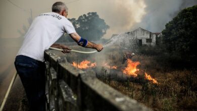 Los incendios se reactivan en Portugal, con casi todos los municipios en riesgo extremo