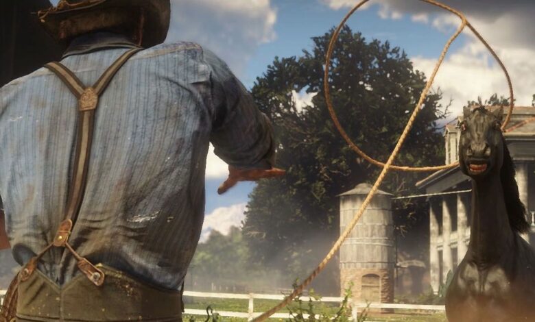 Los jugadores de Red Dead Redemption 2 toman un NPC para un inesperado paseo en lazo