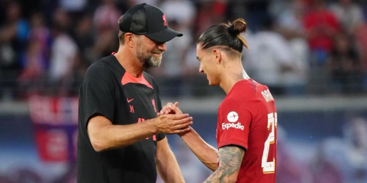 Manita del Liverpool al Leipzig con 4 goles de Darwin Núñez