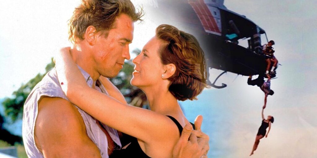 Mentiras verdaderas: Jamie Lee Curtis muestra un truco que desafía a la muerte para su aniversario