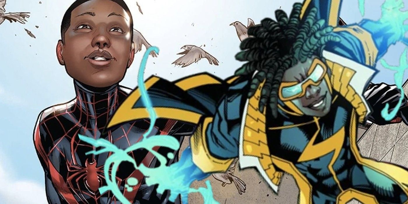 Miles Morales y Static obtienen el equipo Marvel/DC que los fans quieren en Epic Fanart