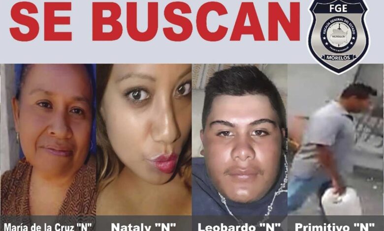 Morelos: Emiten ficha de búsqueda de presuntos responsables de quemar viva a Margarita Seceña