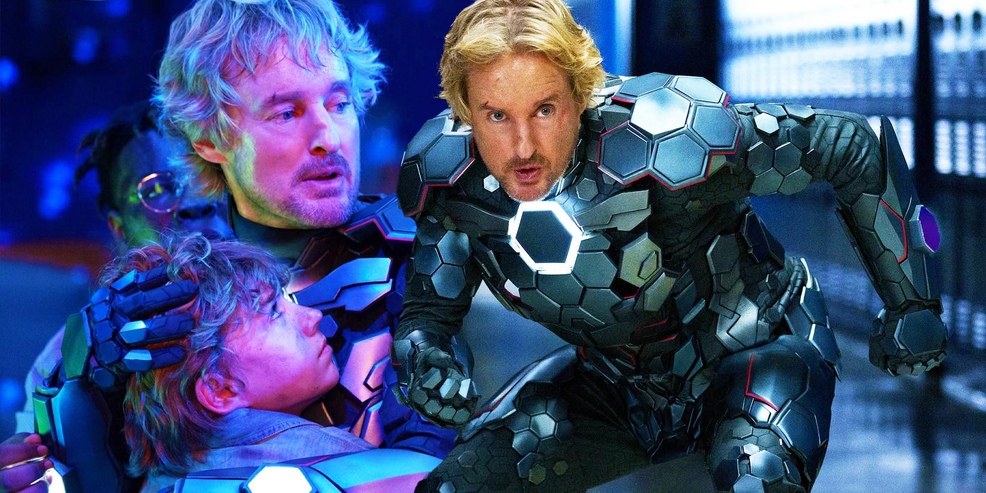 Owen Wilson es un superhéroe parecido a Iron Man en el tráiler de la sede secreta