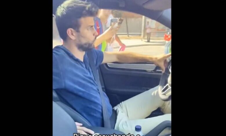 Pillan a Piqué en el coche escuchando esta canción de Shakira, su ex