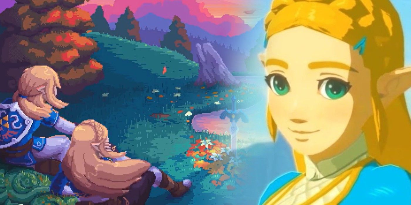 Pixel Fan Art de Breath Of The Wild crea una impresionante pantalla de inicio estilo SNES