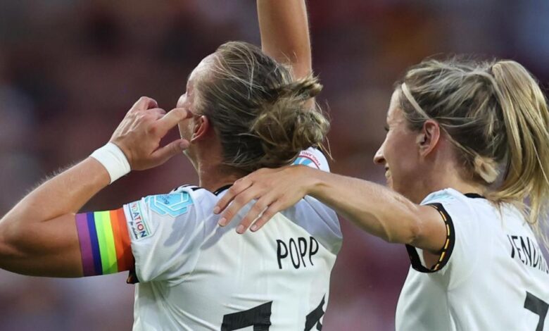 Popp, primera jugadora en marcar en cuatro partidos consecutivos de la Euro