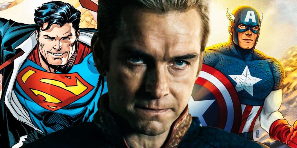 Por qué The Boys parodia a los héroes de DC Comics más que a Marvel