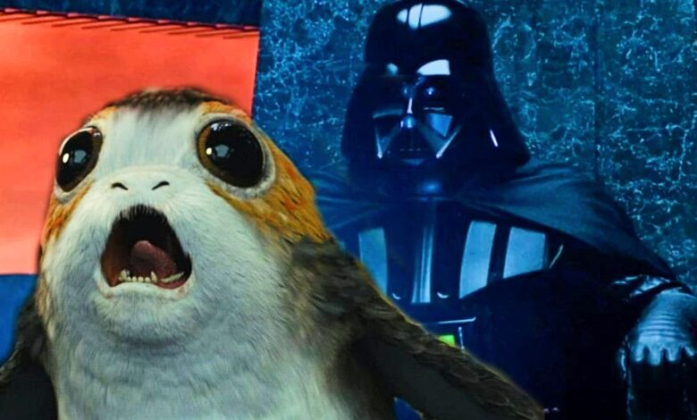 Porgs maneja sables de luz y lucha contra Darth Vader en arte de IA histérico