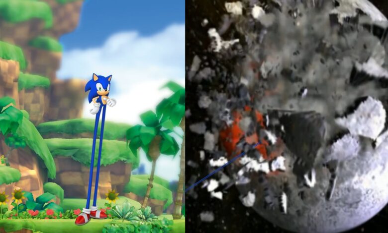 Sonic The Hedgehog destruye la luna gracias a su cuenta de Twitter