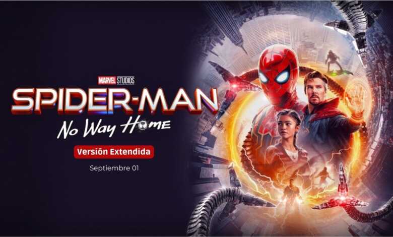 Spider-Man No Way Home regresa a los cines en su versión extendida