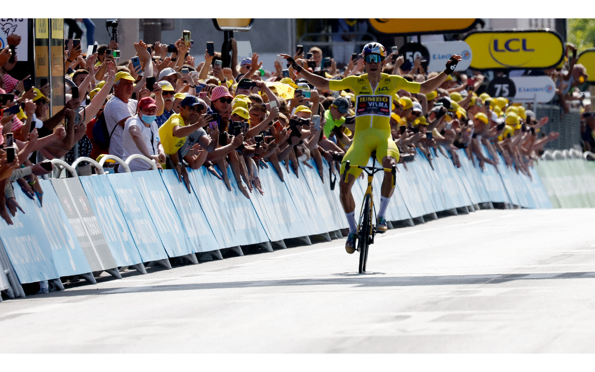 Tour de Francia 2022: Wout van Aert se exhibe en la Etapa 4 | Video