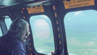 Tramo Mérida-Cancún del Tren Maya lleva 50% de avance, asegura AMLO