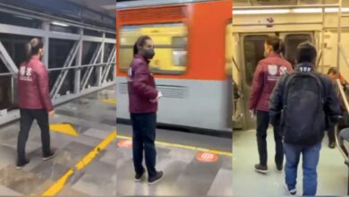 Tras corto circuito, Sheinbaum se sube a Línea 2 del Metro para supervisar funcionamiento | Video