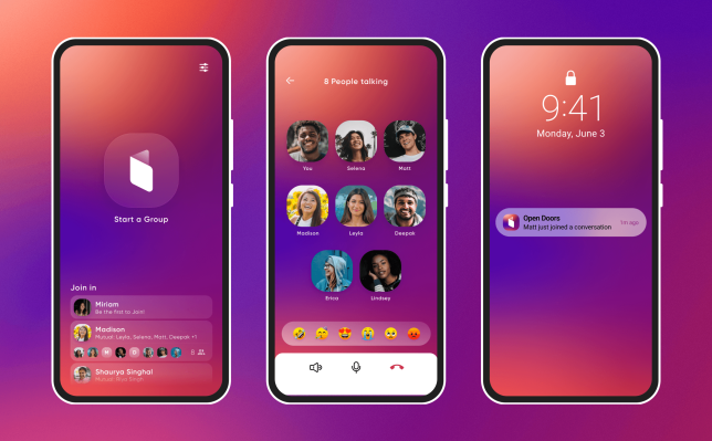 Truecaller incursiona en el audio en vivo con su nueva app Open Doors