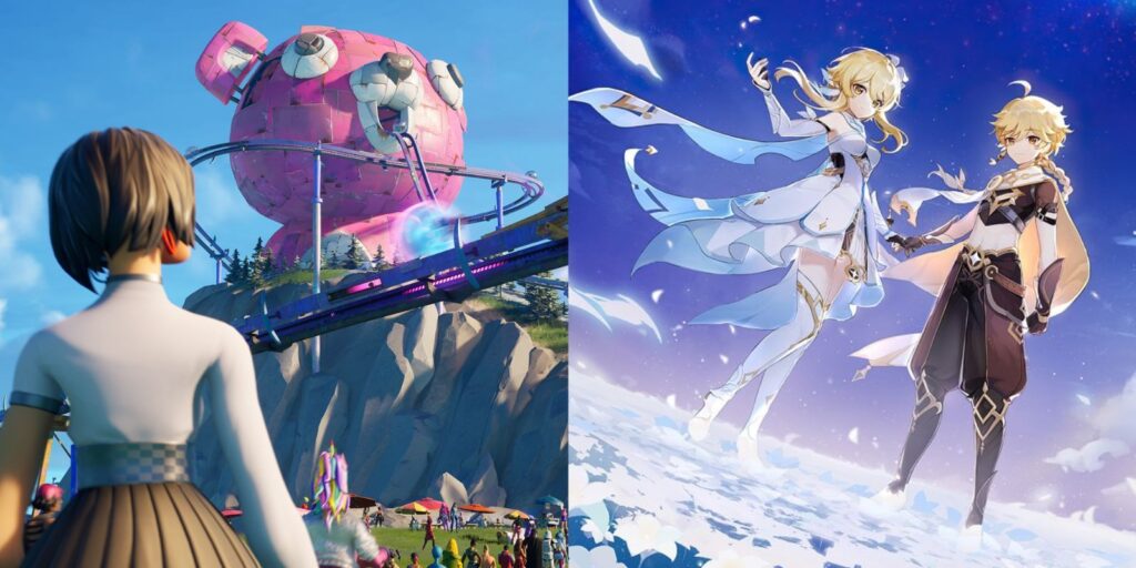 Un crossover entre Genshin Impact y Fortnite sería épico