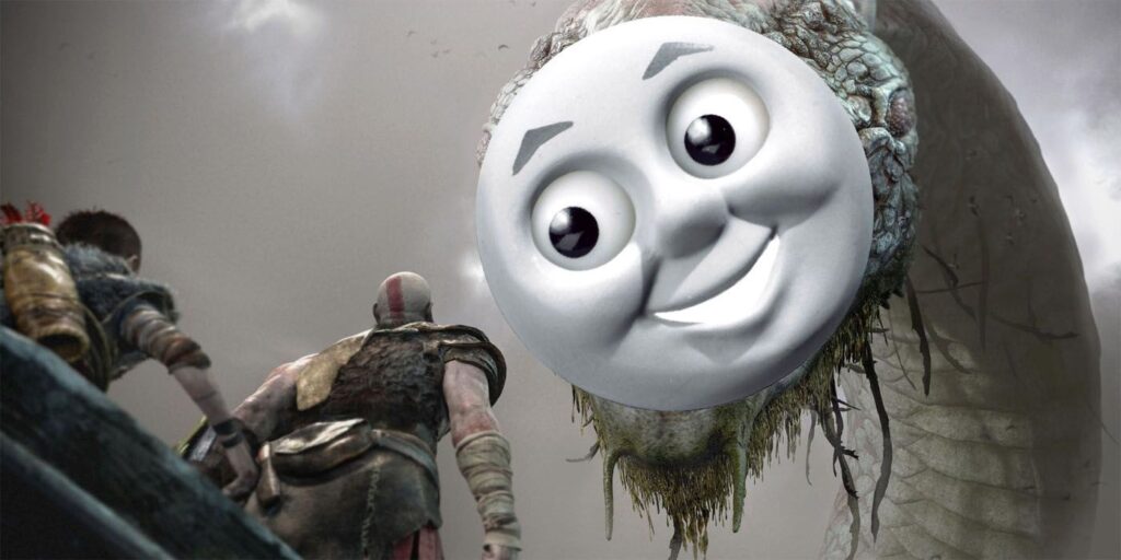 Wild God Of War Mod convierte a World Serpent en Thomas The Tank Engine