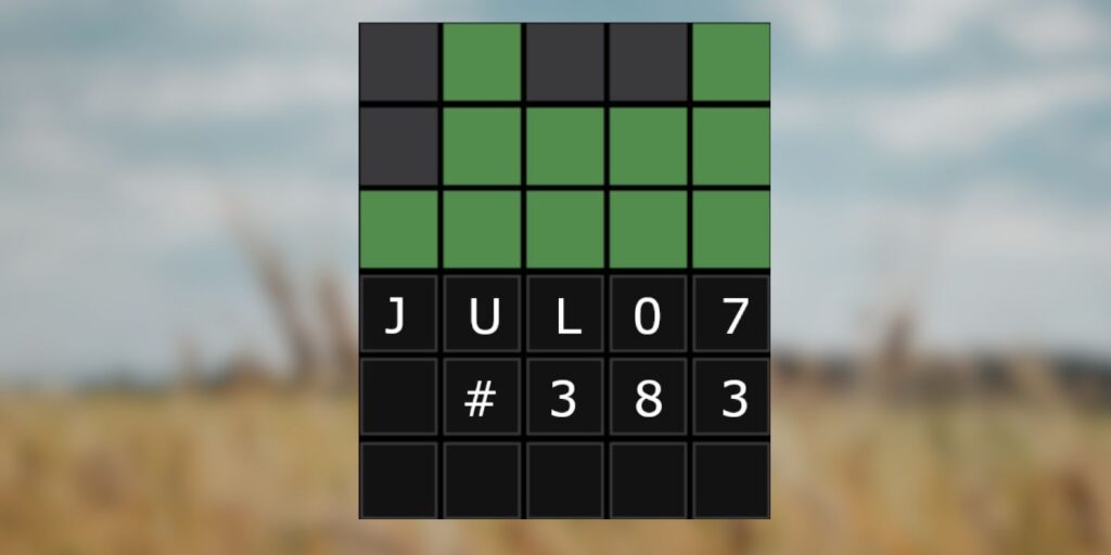 Wordle 383: 7 de julio de 2022 Sugerencias y respuestas