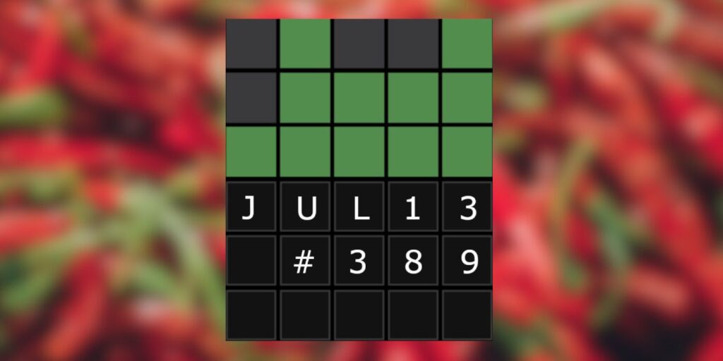 Wordle 389: 13 de julio de 2022 Sugerencias y respuestas