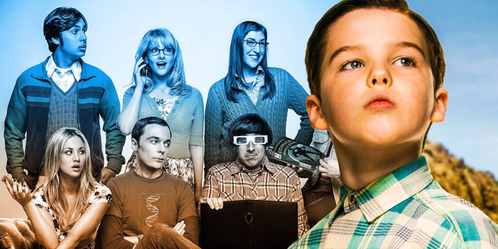 Young Sheldon Season 6 Star mira TBBT para investigar en BTS Photo