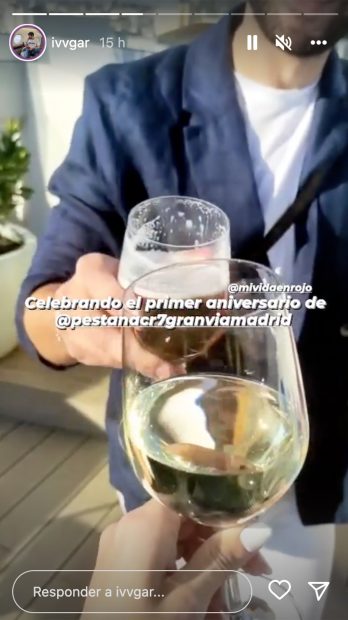 Ivan García en el aniversario del hotel Pestana CR7 / Instagram