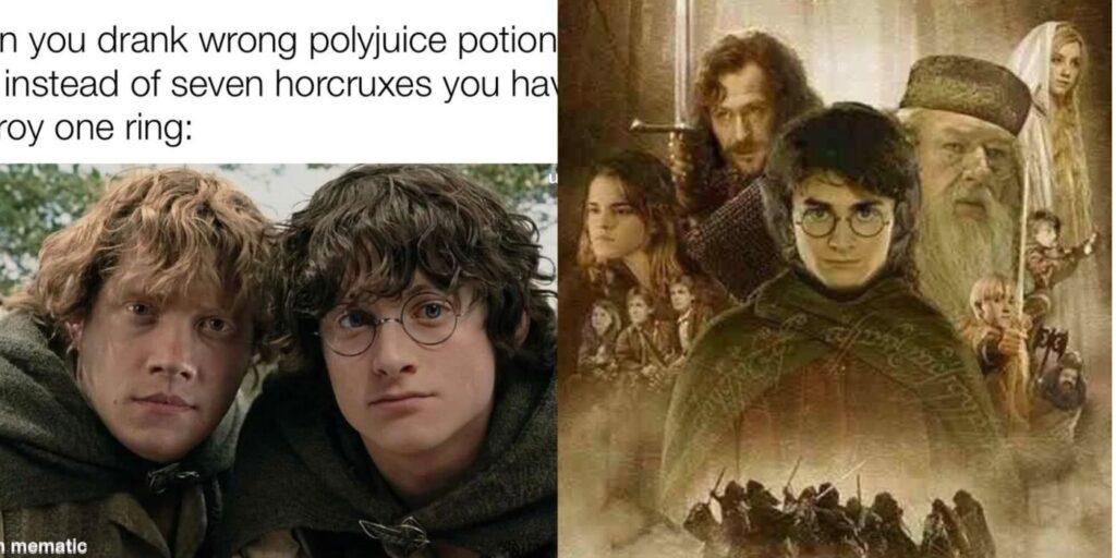 10 divertidos memes que prueban que Harry Potter y El señor de los anillos son demasiado parecidos