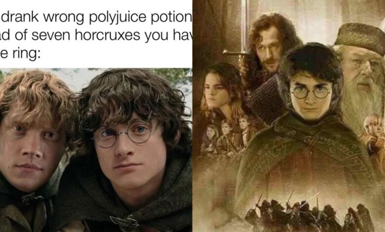10 divertidos memes que prueban que Harry Potter y El señor de los anillos son demasiado parecidos