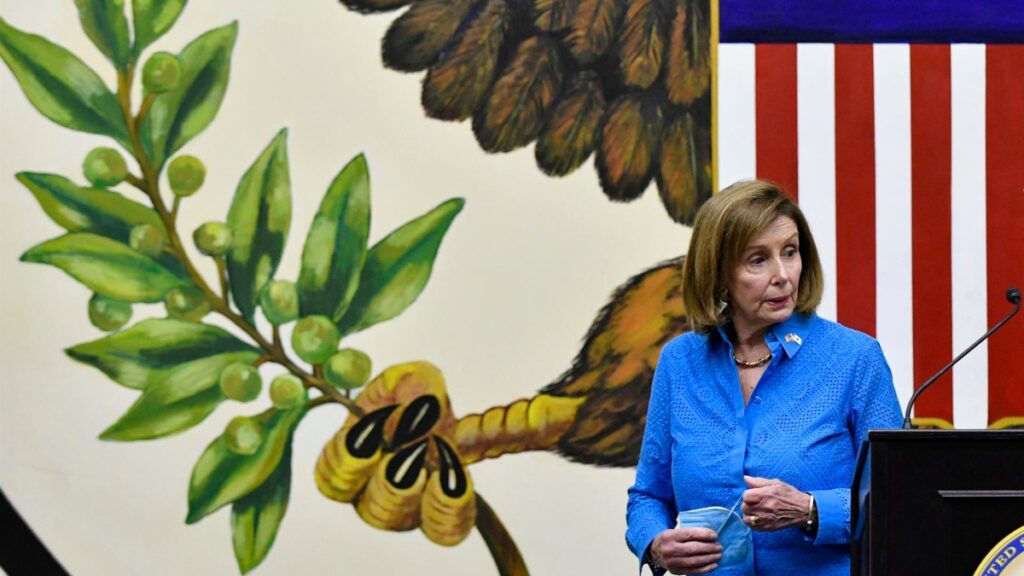 Pelosi responde a críticas por visita a Taiwán
